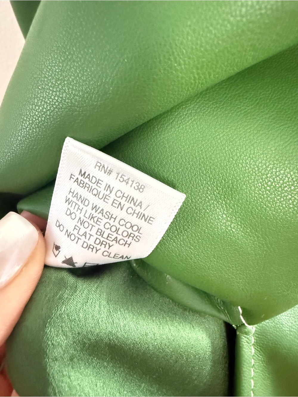 STAUD Bright Green Faux Leather Midi Skirt with Front Flap Pockets - Picture 6 of 11